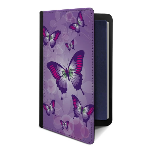 Butterflies Passport Holder Cover Wallet RFID Blocking Leather Card Case Travel Document Organizer Butterflies Passport Holder Cover Wallet RFID Blocking Leather Card Case Travel Document Organizer